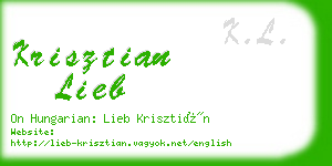 krisztian lieb business card